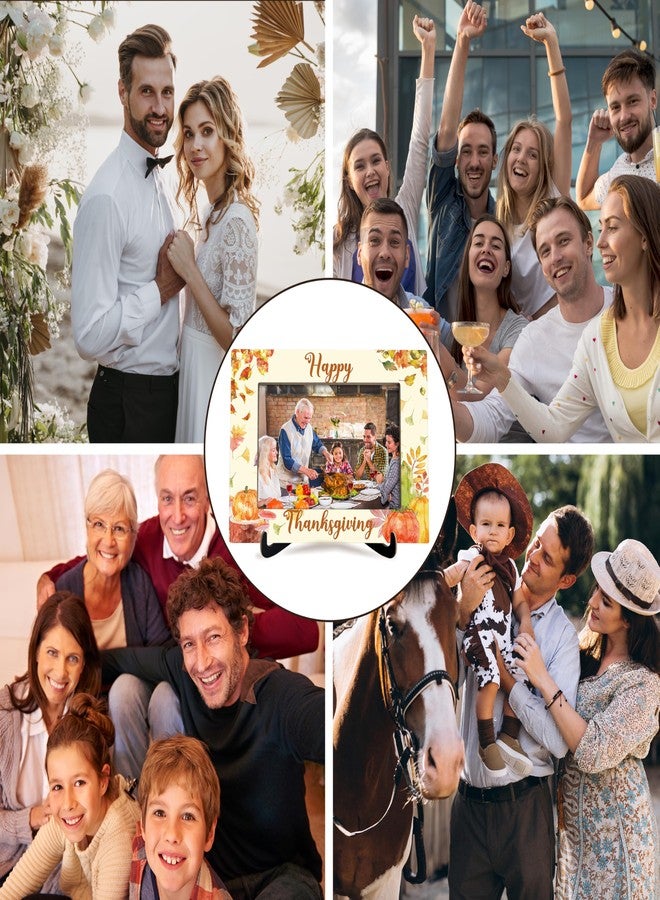 KFNER Fall Harvest Picture Frame Gift, Happy Thanksgiving Gifts, Autumn Pumpkin Photo Frame for Family Friends Coworkers, Thanksgiving Party Decorations for Home Office School Classroom -48 - Image 4
